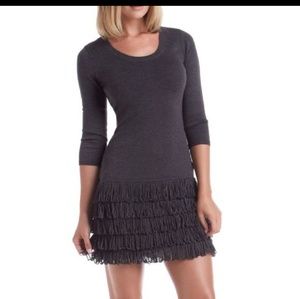 Fringed calvin klein sweater dress